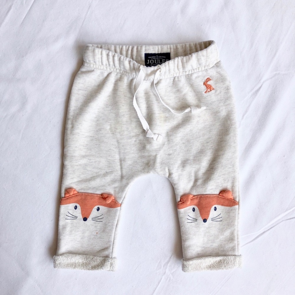 SOLD // Joules Baby 0-3 Months Fox Sweatpants
